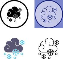 design de ícone de neve vetor