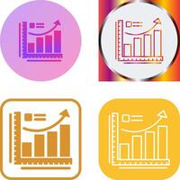 crescimento gráfico ícone Projeto vetor