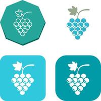 design de ícone de uvas vetor