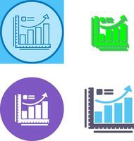 crescimento gráfico ícone Projeto vetor