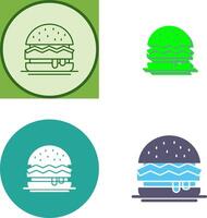 desenho de ícone de hambúrguer vetor