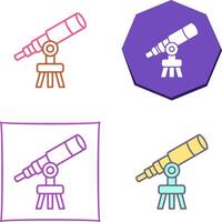 design de ícone de telescópio vetor