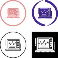 ekg monitor ícone Projeto vetor