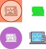 ekg monitor ícone Projeto vetor