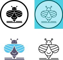 design de ícone de abelha vetor