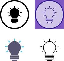 design de ícone de lâmpada vetor