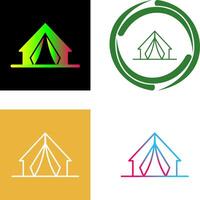 acampamento ícone Projeto vetor