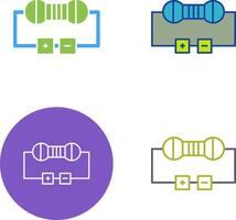 design do ícone do resistor vetor