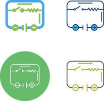elétrico o circuito ícone Projeto vetor