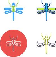 design de ícone de libélula vetor