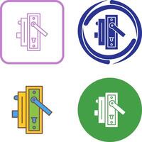 design de ícone de maçaneta de porta vetor