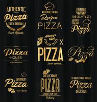 design de pizza vetor