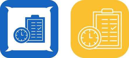 Tempo aplainamento ícone Projeto vetor