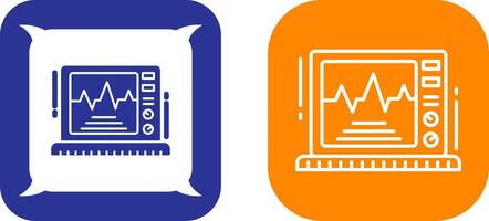 ekg monitor ícone Projeto vetor
