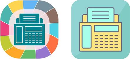 design de ícone de máquina de fax vetor