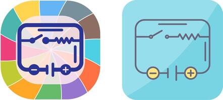 elétrico o circuito ícone Projeto vetor