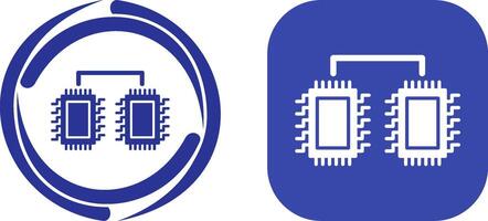 processadores conectado ícone Projeto vetor