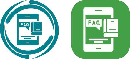 design de ícone de perguntas frequentes vetor