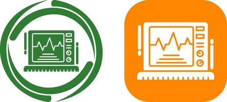 ekg monitor ícone Projeto vetor