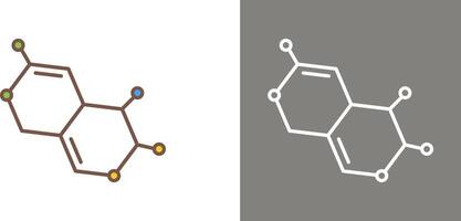 design de ícone de molécula vetor