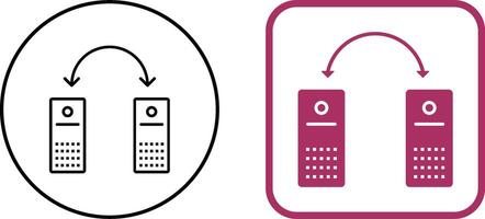 único conectado sistemas ícone Projeto vetor