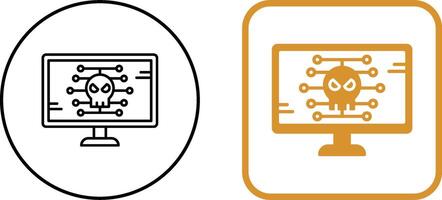 design de ícone de malware vetor