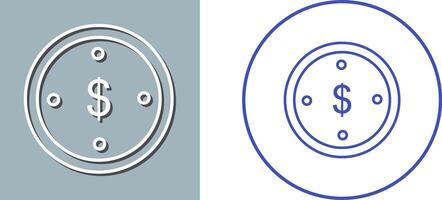 design de ícone de moeda de dólar vetor