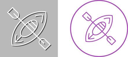 design de ícone de caiaque vetor