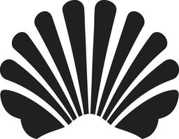 aquático adornos revelado logotipo Projeto marisco esplendor revelado icônico emblema ícone vetor
