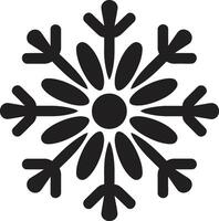 flocos de neve esplendor revelado icônico emblema ícone gelado encantamento desenrolado logotipo Projeto vetor