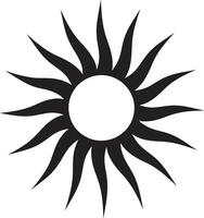 radiante esplendor Sol insígnia estrela do dia Projeto Sol crachá vetor