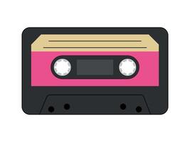 retro estilo do a anos 90. realista moda antiga som gravação tecnologia. audio cassetes do a anos 90. ilustração vetor