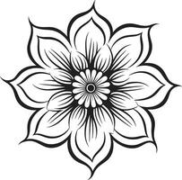 gracioso pétala silhueta minimalista logotipo etéreo floral símbolo Preto ícone obra de arte vetor