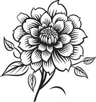 etéreo flor monocromático logotipo lustroso pétala ícone icônico emblema vetor
