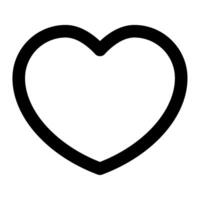 coração ícone para uiux, rede, aplicativo, infográfico, etc vetor