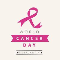 dia mundial do câncer vetor