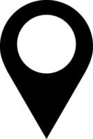 ponto localização posição PIN mapas contato endereço GPS ícone logotipo isolado em branco fundo. ilustração vetor