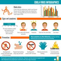 Infografia de vírus Ebola vetor