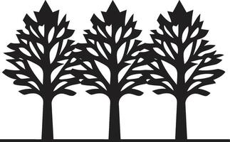 eterno crescimento árvore ícone floresta harmonia árvore ícone símbolo vetor