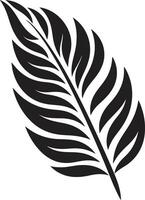 ninho natural orgânico Palma folha emblema tela tropical criativo folha iconografia vetor