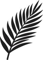 palmperfeição refinado Projeto sussurro da selva sereno folha logotipo vetor