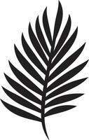 selvafinesse elegante Palma folha logotipo elegância tropical chique ícone Projeto vetor