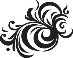 Flor devaneio decorativo emblema Projeto floral melodia emblema ícone logotipo vetor