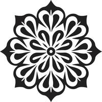 refinado arte Preto emblema vintage charme decorativo vetor
