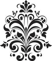 minimalista elegância elemento refinado ornamental toque Preto decorativo vetor