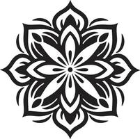 com alma simetria Preto revelação mandala padronizar mandala Magia monocromático emblema com vetor