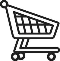 fazer compras serenidade elegante Preto com compras carrinho elegância dentro cada corredor Preto compras carrinho emblema dentro vetor