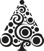 caprichoso duende chapéu árvores elementos para brincalhão feriado decoração norte Estrela noites s para estelar Natal árvore s vetor
