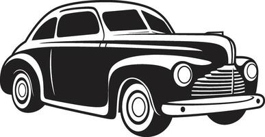 elegante drives emblemático elemento para vintage auto rabisco velho escola opulência rabisco linha arte vetor