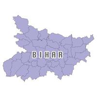 Bihar distrito localizador mapa ilustração vetor